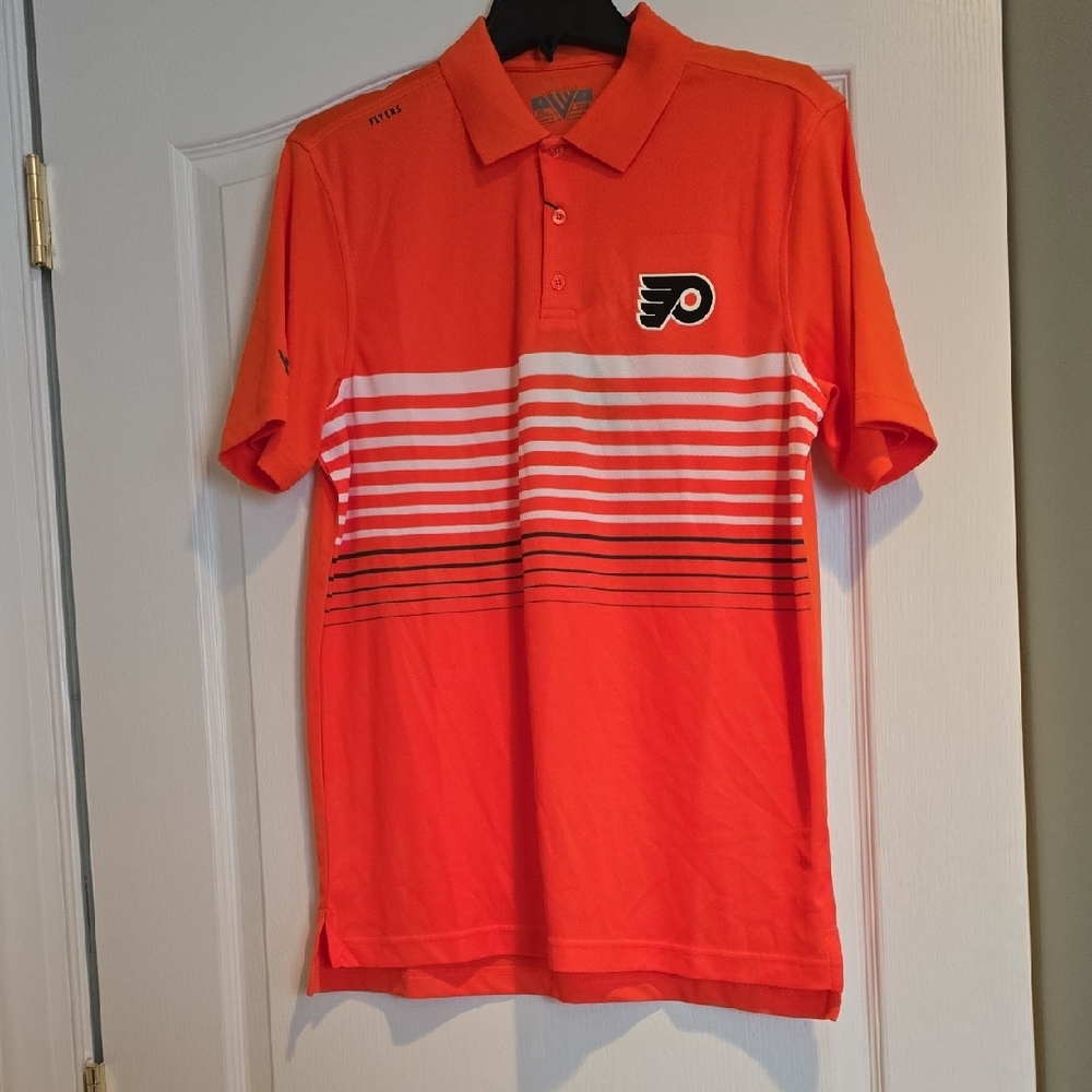 Orange Polo Shirt with Logo